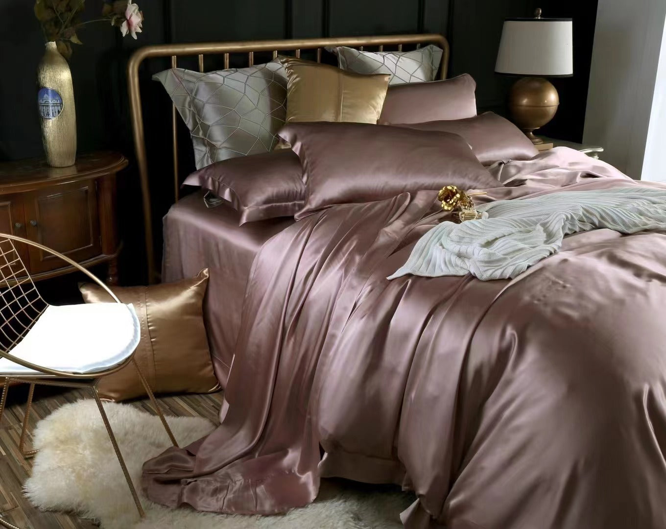 25 momme 100% silk duvet cover
