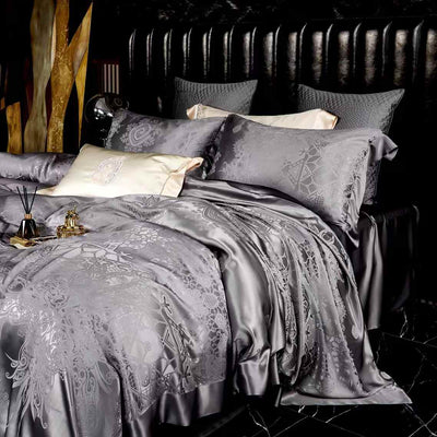 SHENSH - 19 momme Jacquard Silk Bedlinen Set 4pcs