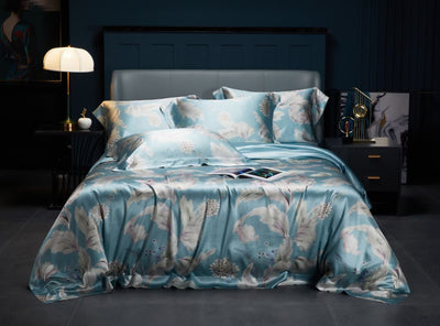 Refreshing - 25 Momme 4-Piece Pure Mulberry Silk Bed Linen Set