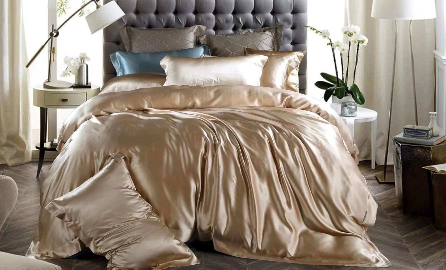 25 momme 100% silk duvet cover 